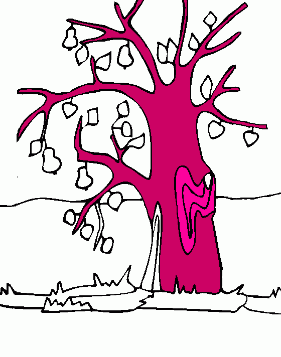 tronco para colorear