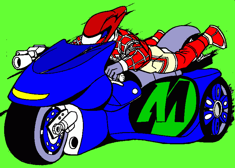 tu moto para colorear