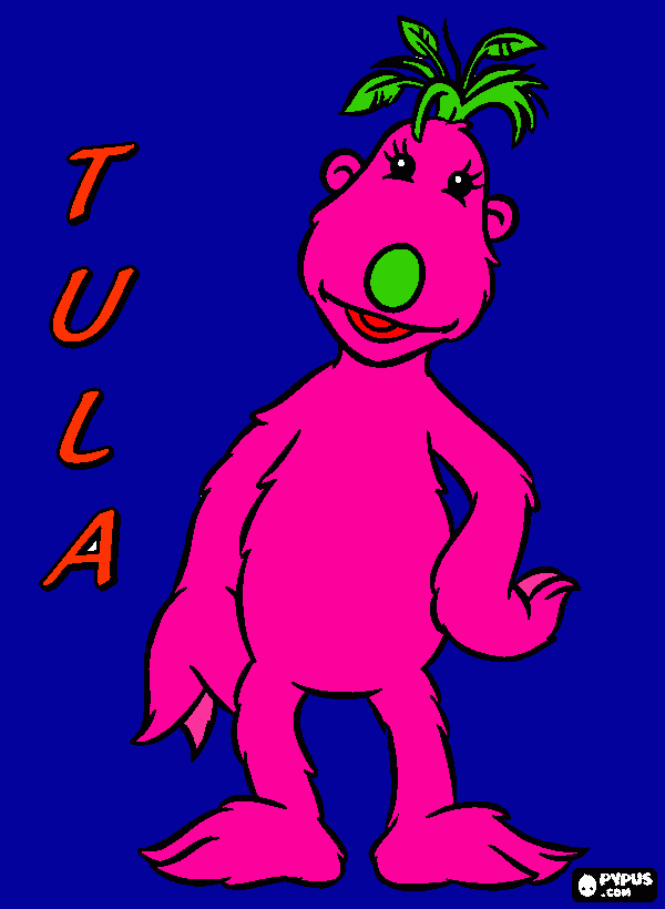 tula pintada para colorear