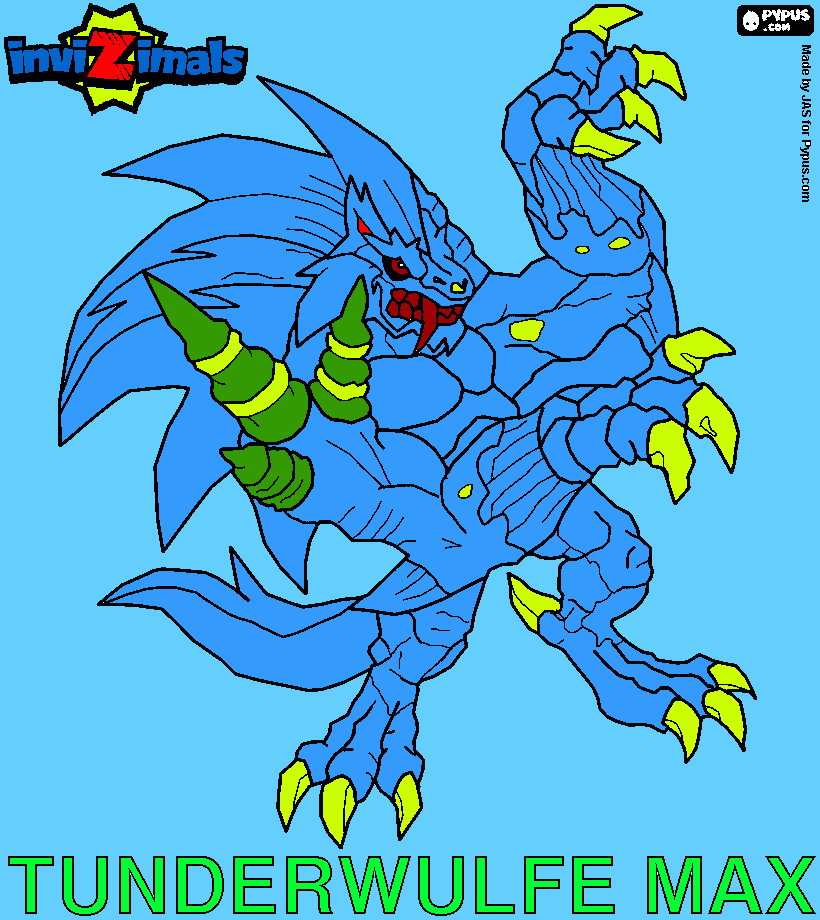 tunderwulfe max para colorear