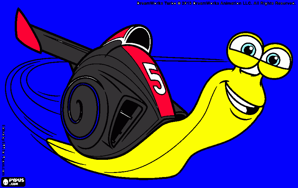 turbo fast para colorear
