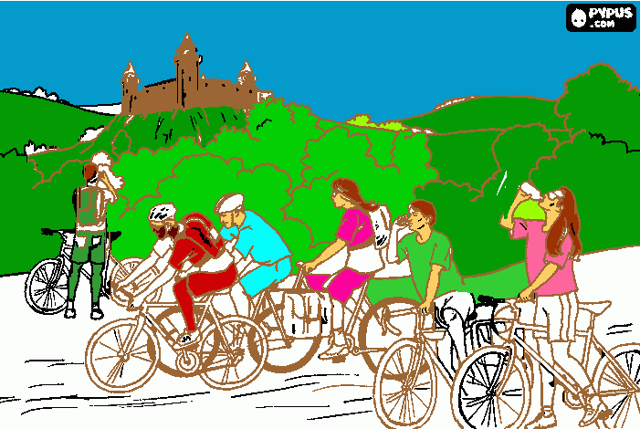 turismo para colorear
