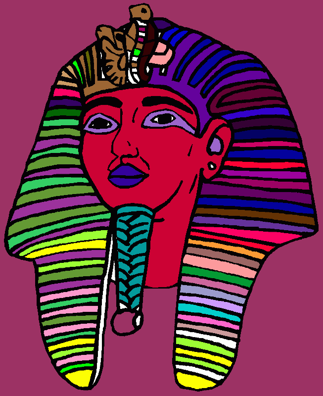 tutankamon para colorear