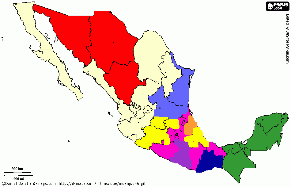 ubicación de los pueblos indigenas para colorear