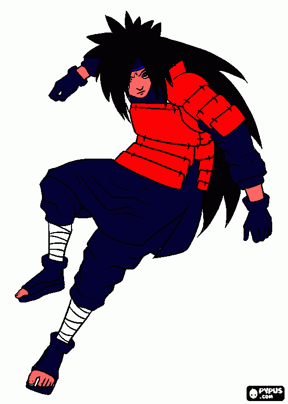 Uchiha Madara para colorear