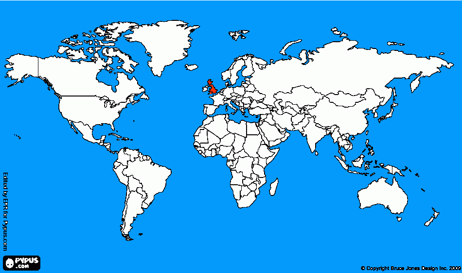 uk mundo para colorear