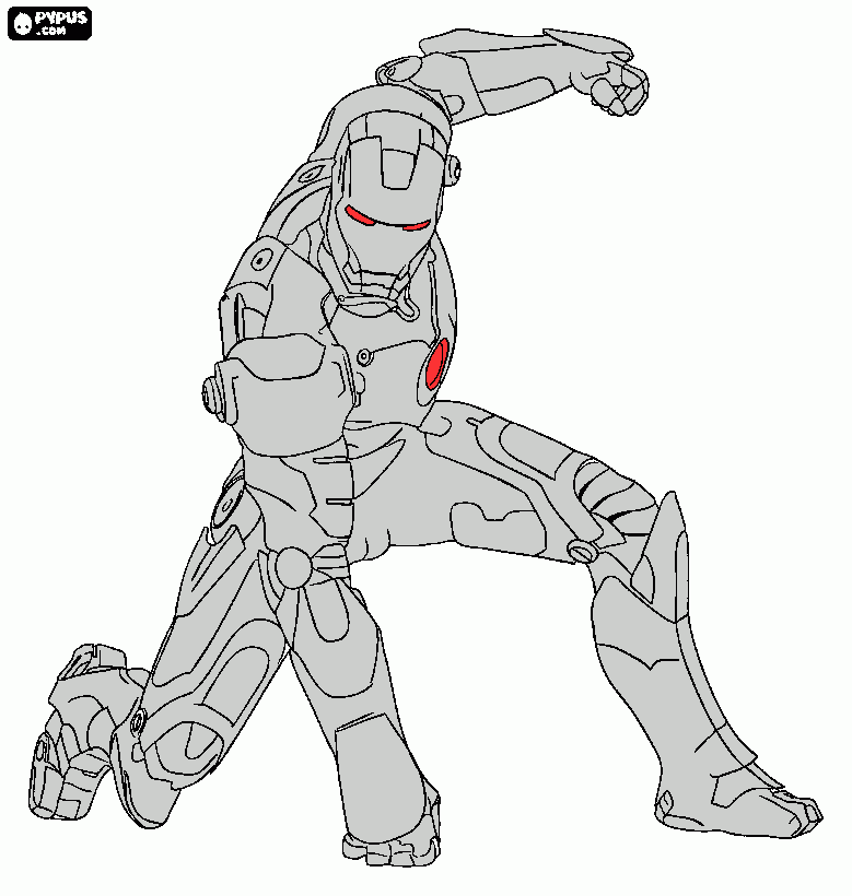 ultron 2 en los vngadores para colorear