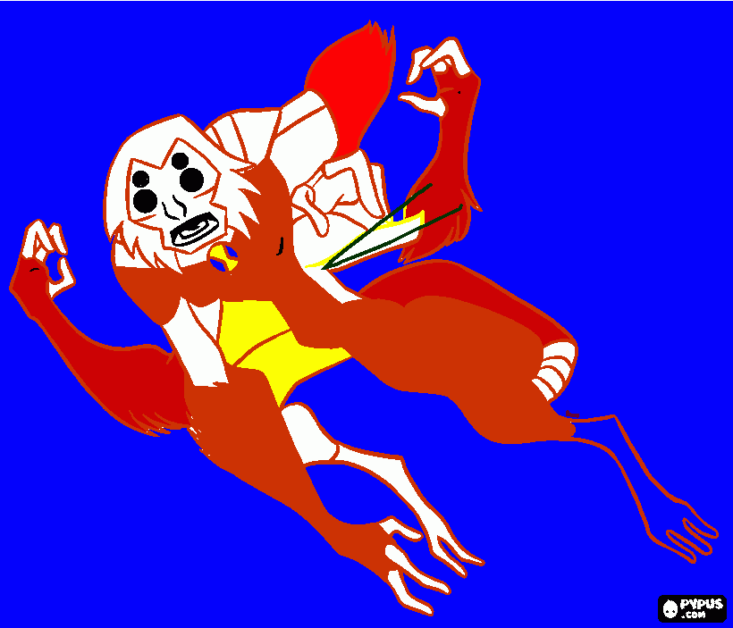 un alienigena de ben10 para colorear