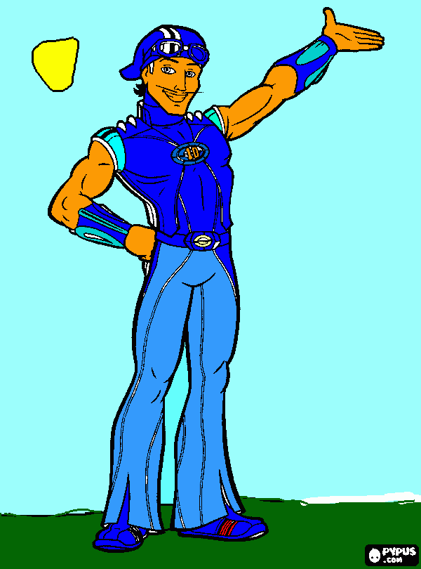 UN ANIMADO DE LAZY TOWN para colorear