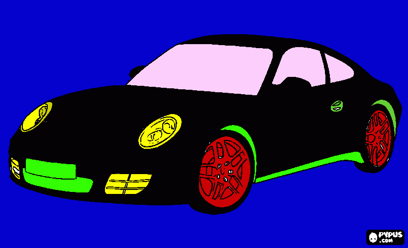 Un auto tuning hecho por Toto para colorear