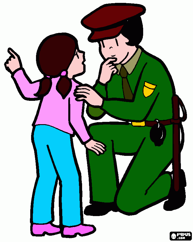 Un Carabinero para colorear