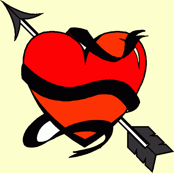 un corazon color rojo para colorear