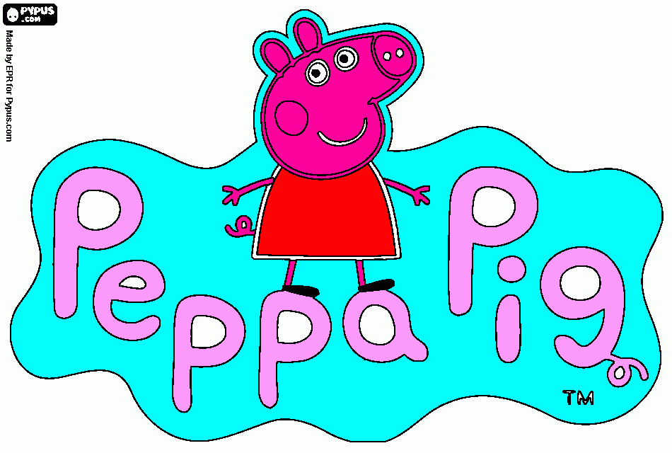 UN DIBUJO DE PEPA PIG para colorear