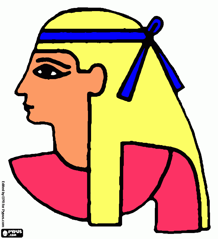 un dios egipcio para colorear