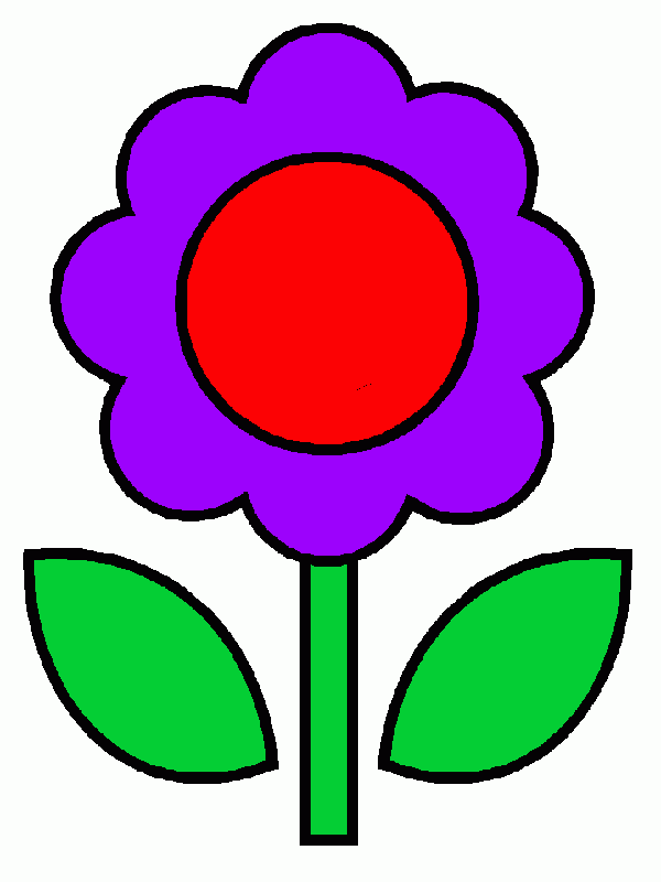 un girasol de colores. para colorear