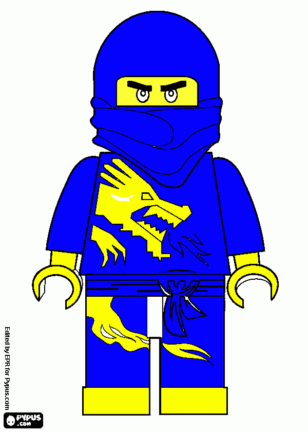 un guerrero ninja para colorear