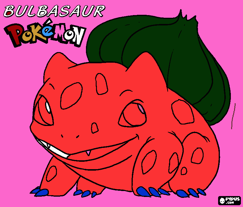 un pokemon para colorear