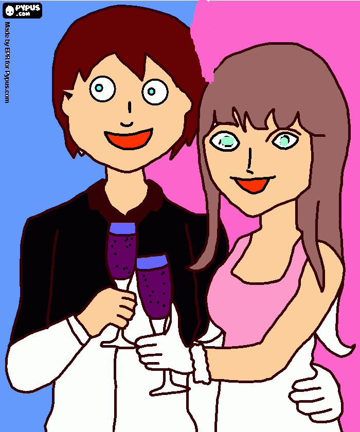 UN VINITO  para colorear