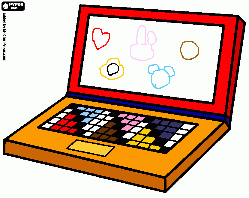 Una computadora para colorear
