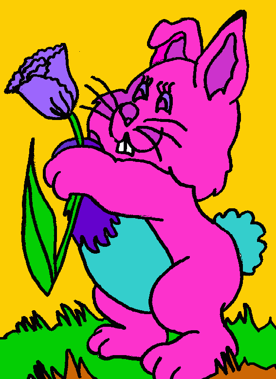 UNA CONEJITA para colorear
