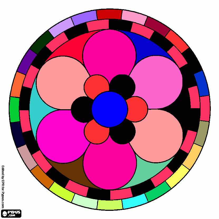 una mandala para colorear