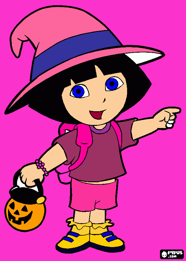 una niña bonita para colorear
