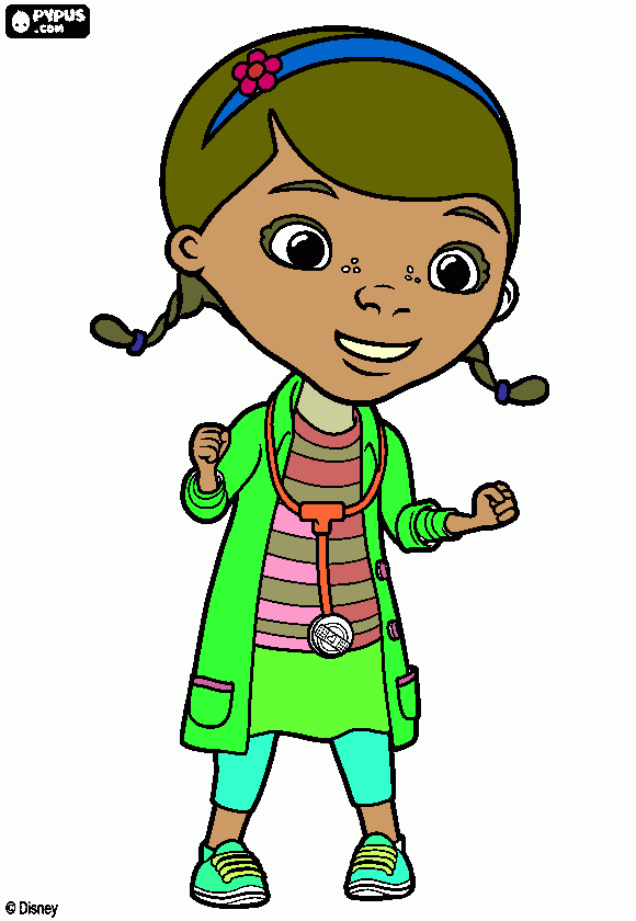 una niña linda para colorear