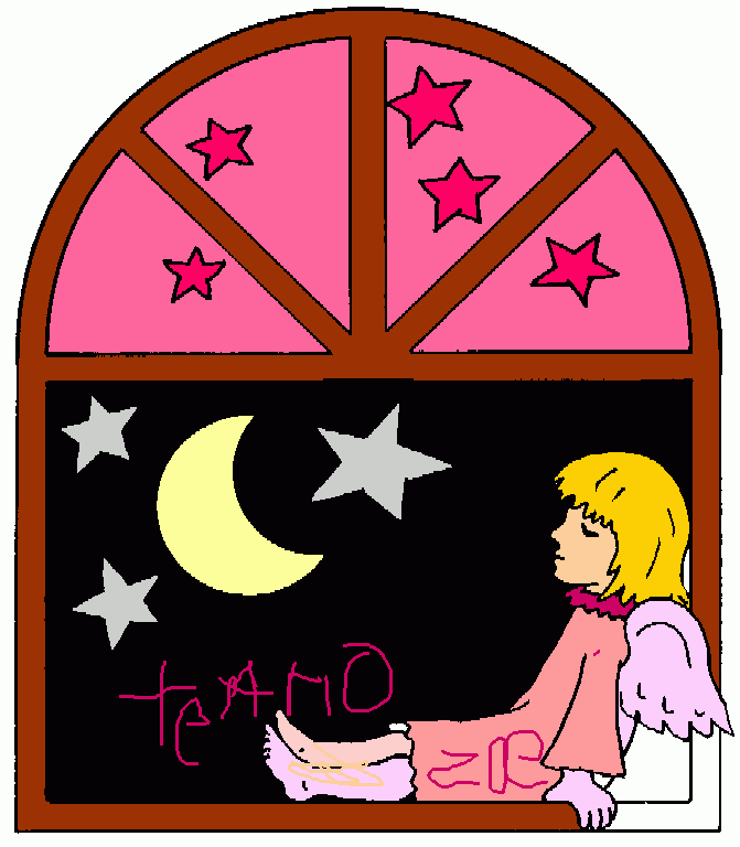 una niña  sentada en la ventana para colorear