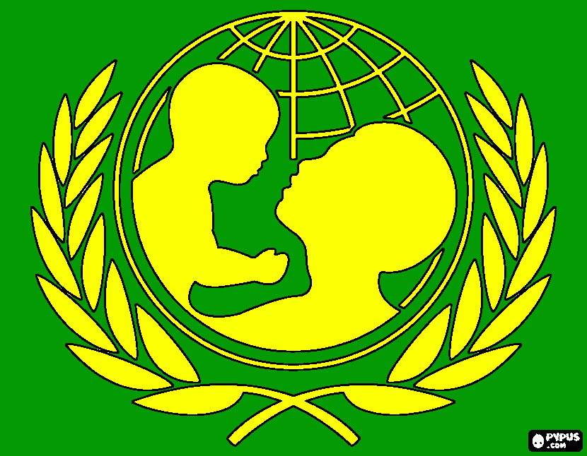 Unicef para colorear