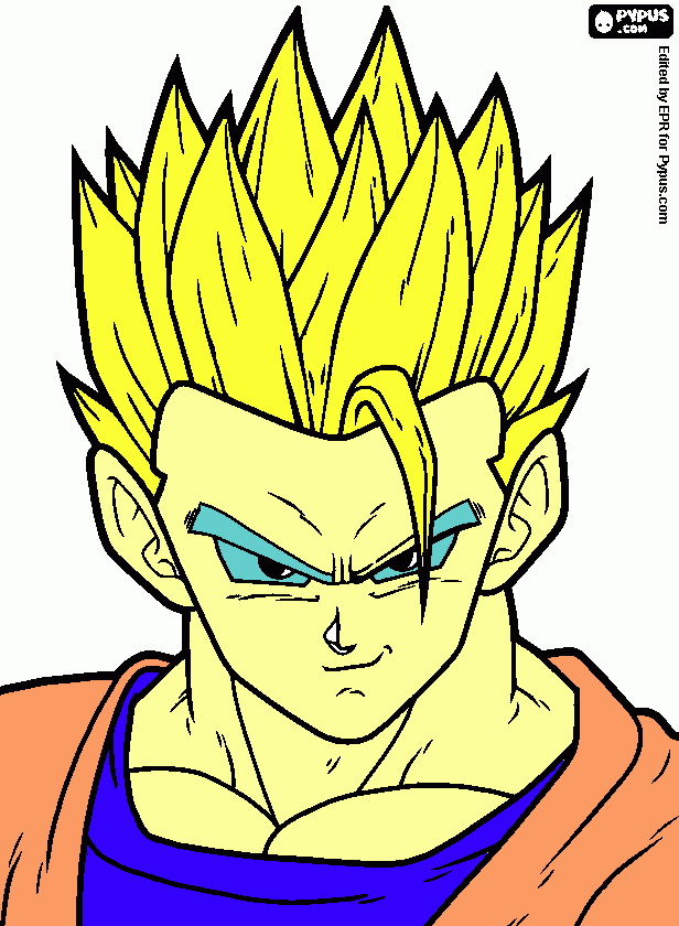 uno dragonball para colorear