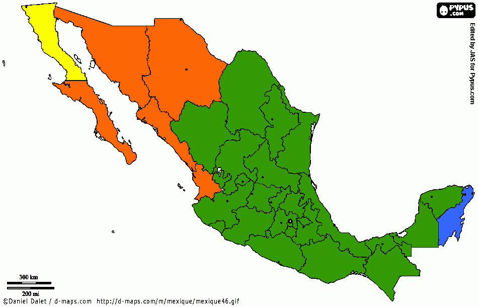 usos horarios para colorear