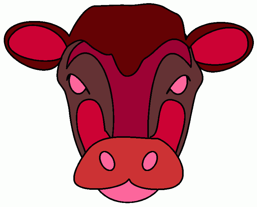 vaca para colorear