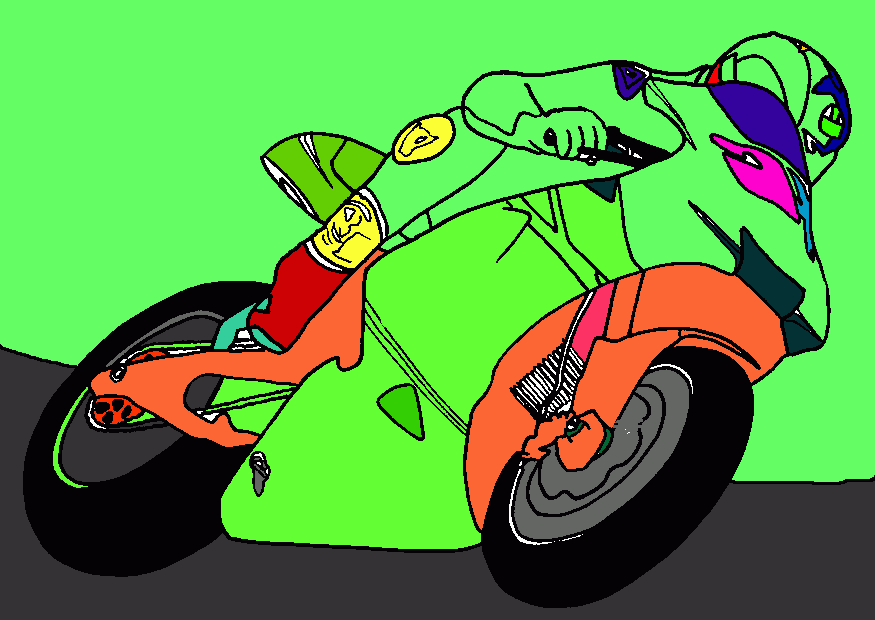 valentino rossi para colorear