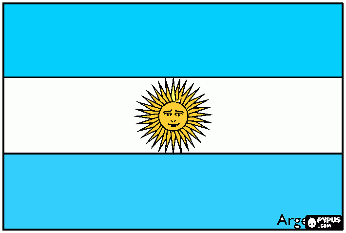  vamos argentina  para colorear