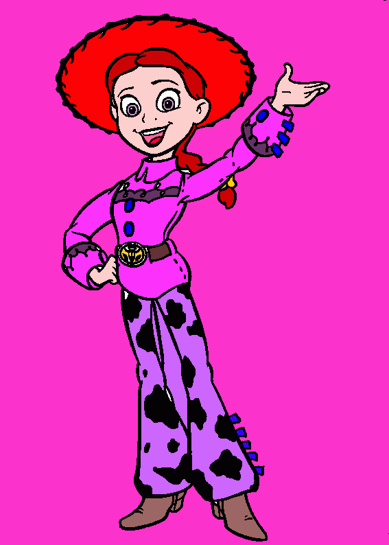 vaquerita Jessy para colorear