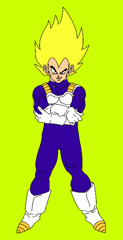 Vegeta para colorear
