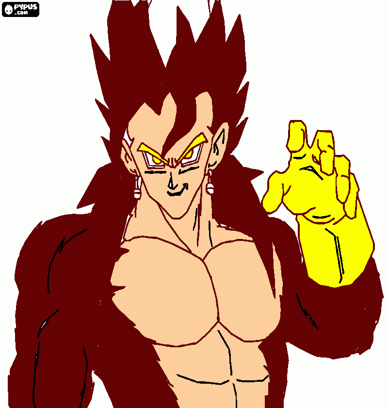 vegeto   ssj   4  para colorear