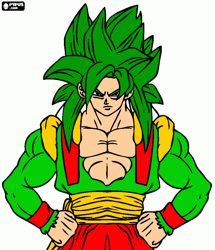 Vegetto Jr  para colorear