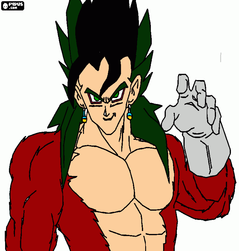vegito mejorado para colorear