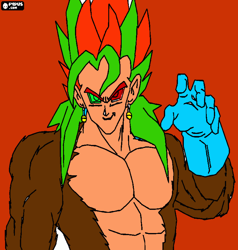 vegito para colorear