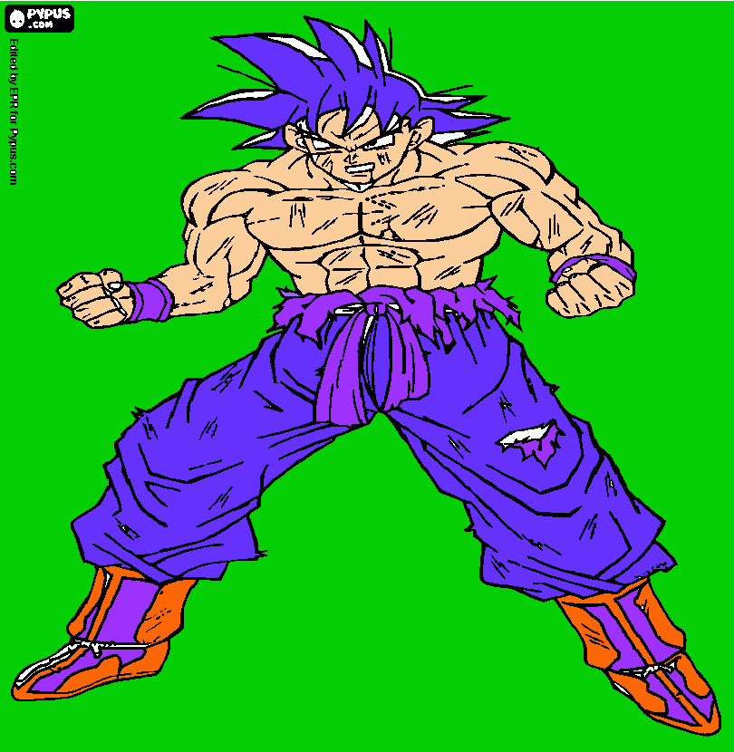 vegoku es inmortal para colorear