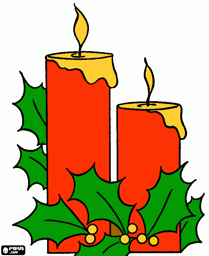vela para colorear