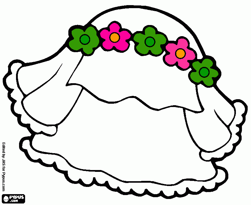 velo de novia para colorear