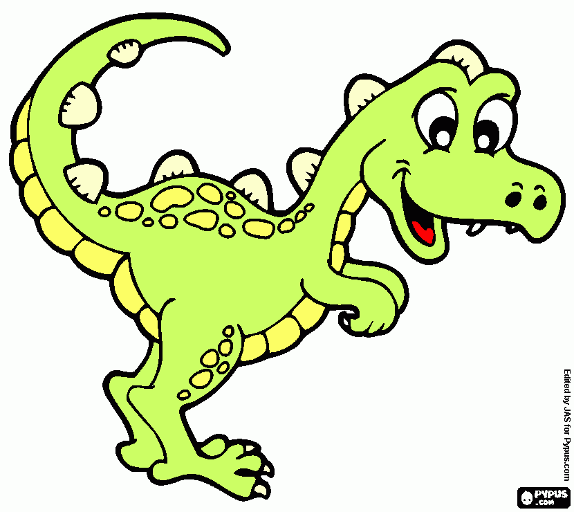 velociraptor para colorear