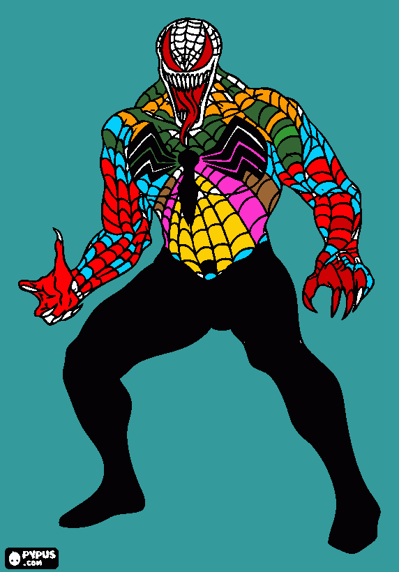 Venom 2 para colorear, Venom 2 para imprimir