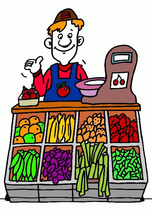 verdulero para colorear