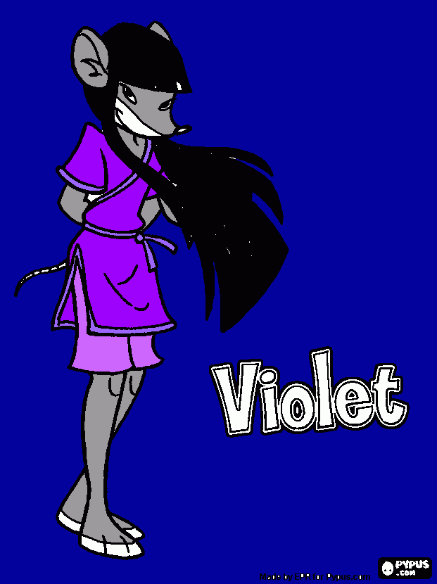 violet tea stilton para colorear