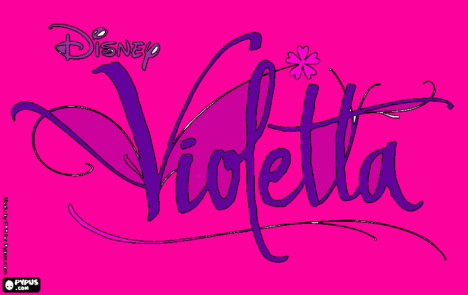 violetta es una chica que canta y baila rie con sus amigos . para colorear