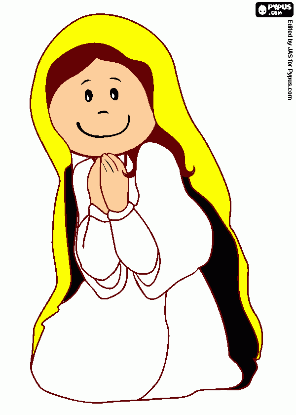 VIRGEN DE LOS REMEDIOS para colorear
