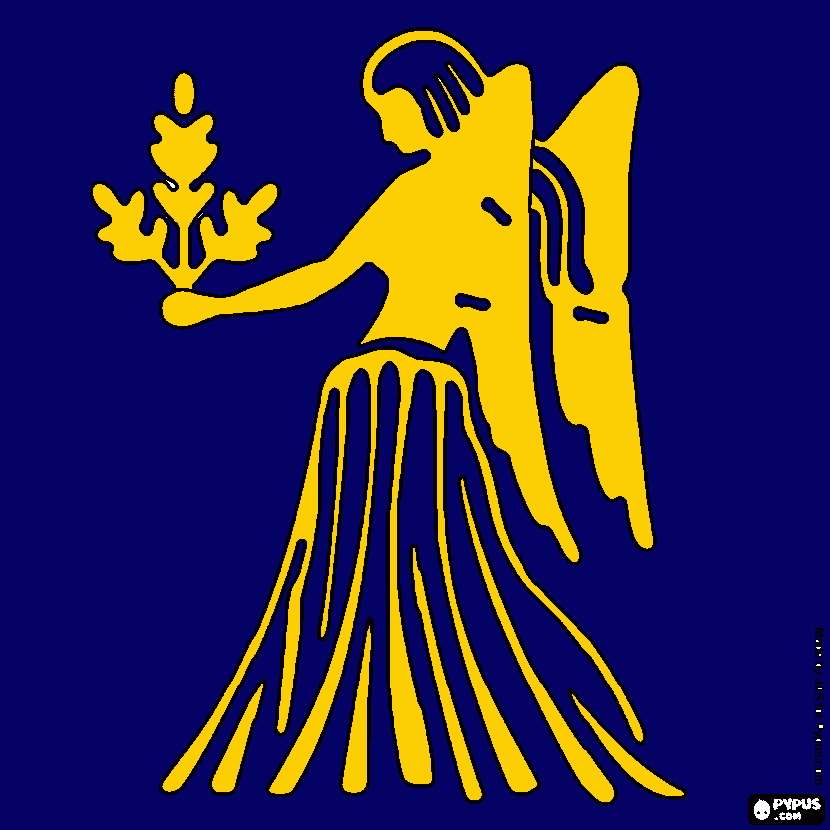 virgo para colorear